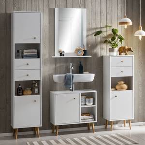 Set di mobili da bagno Duo I (4 pezzi) Bianco