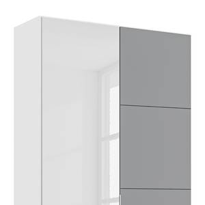 Armoire Bellezza Blanc brillant / Gris - Largeur : 91 cm