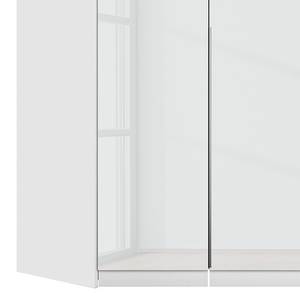 Armoire d’angle Bellezza Graphite / Verre blanc - Sans portes miroir