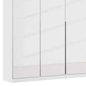 Drehtürenschrank Bellezza Hochglanz Weiß / Grau - Breite: 226 cm