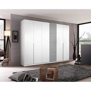 Armoire Bellezza Blanc alpin / Gris - Largeur : 271 cm