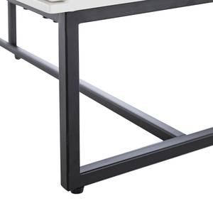 Banc d’entrée Zaddy Blanc mat / Noir - Blanc