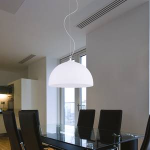 Hanglamp Alicante gesatineerd glas/ijzer - 1 lichtbron