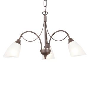 Hanglamp 1780 I gesatineerd glas/ijzer - 3 lichtbronnen