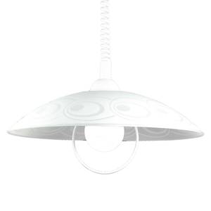 Hanglamp Eco-S III gesatineerd glas/polyester PVC - 1 lichtbron