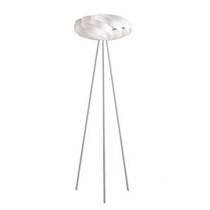 Lampadaire Flat Plexiglas / Fer - 1 ampoule - Blanc