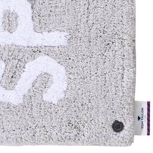 Badmat Cotton Design Splash katoen - zilverkleurig/wit - 70 x 120 cm