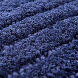 Tapis de bain Cotton Stripe Coton - Bleu marine - 60 x 60 cm