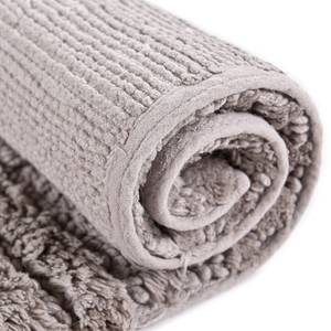 Tapis de bain Cotton Stripe Coton - Taupe - 60 x 60 cm