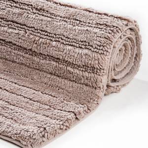 Tapis de bain Cotton Stripe Coton - Sable - 60 x 100 cm