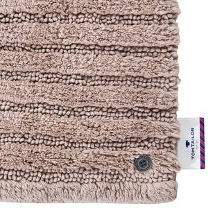 Tapis de bain Cotton Stripe Coton - Sable - 60 x 60 cm