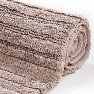 Badmat Cotton Stripe katoen - Aardekleurig - 60 x 60 cm