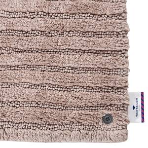 Badematte Cotton Stripe Baumwolle - Sand - 70 x 120 cm