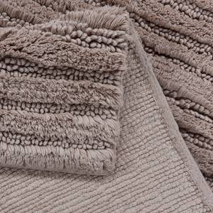 Tapis de bain Cotton Stripe Coton - Sable - 70 x 120 cm