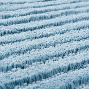 Badematte Cotton Stripe Baumwolle - Blau - 60 x 100 cm