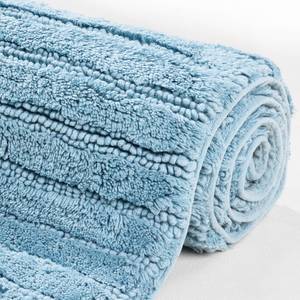Badmat Cotton Stripe katoen - Blauw - 60 x 60 cm