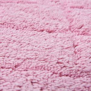 Badematte Cotton Pattern Baumwolle - Rosa - 60 x 100 cm