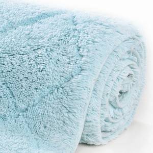 Badmat Cotton Pattern katoen - Turquoise - 60 x 60 cm