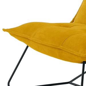 Fauteuil Tutu Microfibre - Microfibre Ranu: Jaune moutarde - Sans repose-pieds - Sans accoudoirs