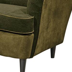 Fauteuil Marson Tissu, microfibre - Microfibre Salvo: Vert olive - Sans repose-pieds