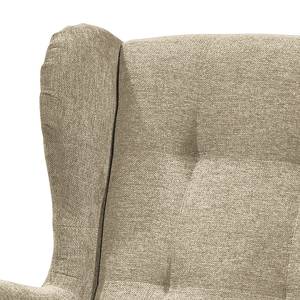 Fauteuil Marson Tissu, microfibre - Microfibre Salvo: Crème - Sans repose-pieds