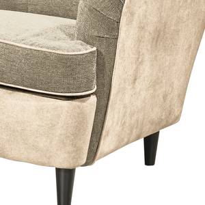 Fauteuil Marson Tissu, microfibre - Microfibre Salvo: Crème - Sans repose-pieds