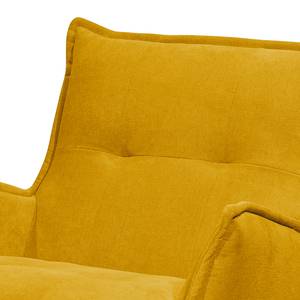 Fauteuil Tutu Microfibre - Microfibre Ranu: Jaune moutarde - Sans repose-pieds - Avec accoudoirs