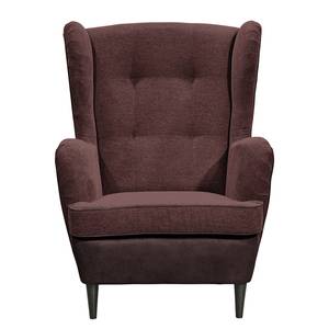 Fauteuil Marson Tissu, microfibre - Microfibre Salvo: Aubergine - Sans repose-pieds