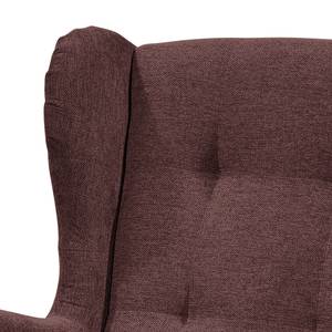 Fauteuil Marson Tissu, microfibre - Microfibre Salvo: Aubergine - Sans repose-pieds