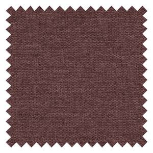 Fauteuil Marson geweven stof/microvezel - Microvezel Salvo: Aubergine - Zonder hocker