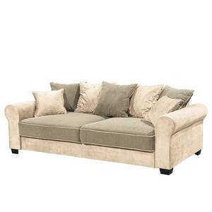 Schlafsofa Marcola Webstoff; Microfaser - Microfaser Salvo: Creme