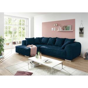 Canapé d’angle Upland Microfibre - Microfibre Salvo: Bleu nuit