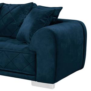Canapé d’angle Upland Microfibre - Microfibre Salvo: Bleu nuit