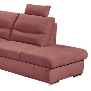 Ecksofa Caldwell Webstoff - Webstoff Roge: Altrosa - Ottomane davorstehend rechts