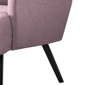 Fauteuil Tosny geweven stof - Geweven stof Neli: Roze