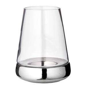 Windlicht Bora II glas - zilverkleurig - Hoogte: 28 cm