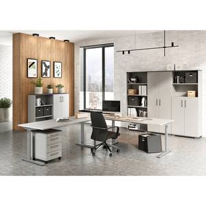 Armoire de bureau GW-Profi 2.0 III Gris clair / Graphite - Gris clair