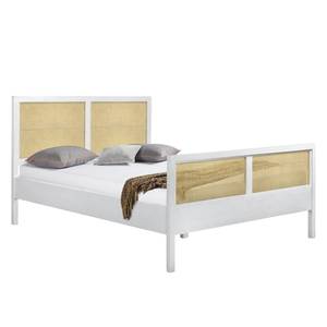 Bed van rotan Vinar Wit - 160 x 200cm