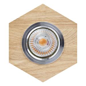 LED-plafondlamp Vitar Wood VII staal/massief berkenhout - Aantal lichtbronnen: 1