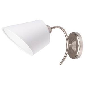 Wandlamp Mette melkglas/staal - 1 lichtbron - Wit/Nikkel