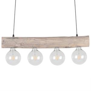 Hanglamp Trabo Simple massief grenenhout/staal - Aantal lichtbronnen: 4