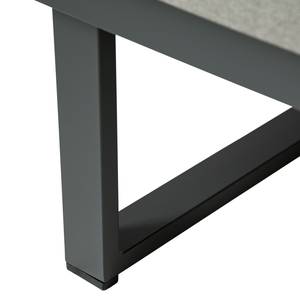 Loungeset Coto (2-teilig) Aluminium / Polyester - Grau / Dunkelgrau