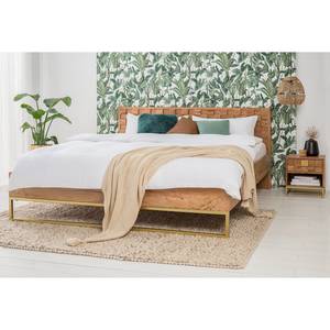 Massief houten bed Boga Bruin - Massief hout - 188 x 88 x 214 cm