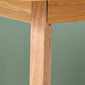 Table haute Cuckoo Partiellement en frêne massif / Acier - Frêne / Chrome