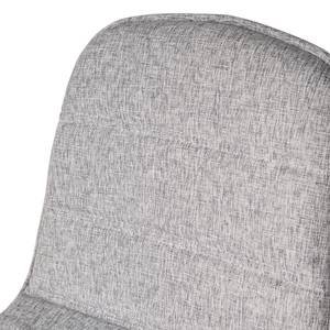 Chaises de bar Burghead (lot de 2) Tissu / Frêne massif - Gris / Frêne