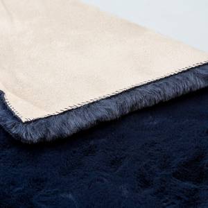 Tapis en peau Tender Classic Tissu mélangé - Bleu nuit - 160 x 230 cm