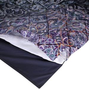 Parure de lit Medley Satin de coton - Multicolore - 220 x 240 cm + 2 coussins 65 x 65 cm