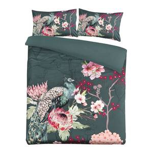 Parure de lit Blossom Satin de coton - Multicolore - 140 x 200 cm + coussin 65 x 65 cm