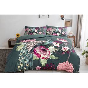 Parure de lit Blossom Satin de coton - Multicolore - 140 x 200 cm + coussin 65 x 65 cm