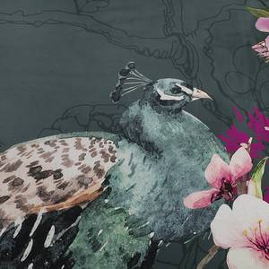Parure de lit Blossom Satin de coton - Multicolore - 140 x 200 cm + coussin 65 x 65 cm